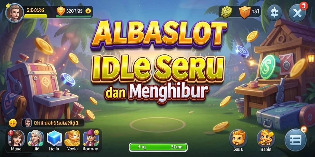 Tampilan gameplay <strong>ALBASLOT</strong> dengan karakter dan tampilan menawan.