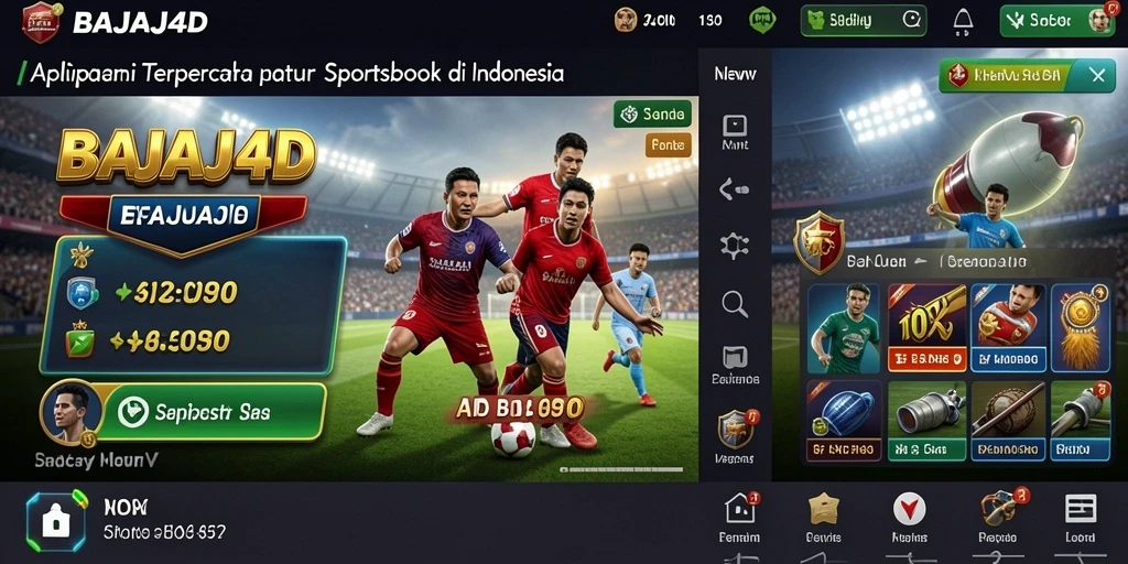 Screenshot tampilan menarik dari gameplay Sportsbook BAJAJ4D.
