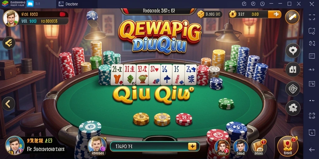 Tampilan gameplay QiuQiu yang menarik di DEWAPG.