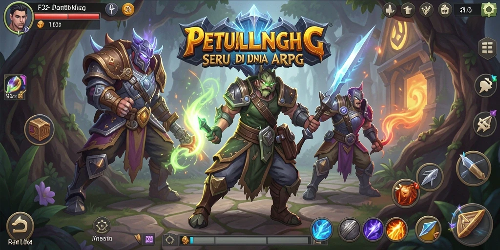 Tampilan aksi mendebarkan dalam gameplay ARPG F32.