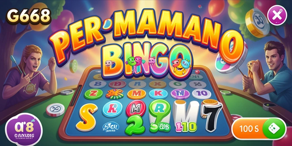 Menampilkan gameplay Bingo yang seru dan interaktif di G668.