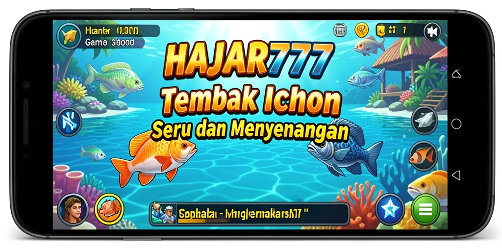 Gameplay seru menembak ikan dengan grafis menarik di HAJAR777.
