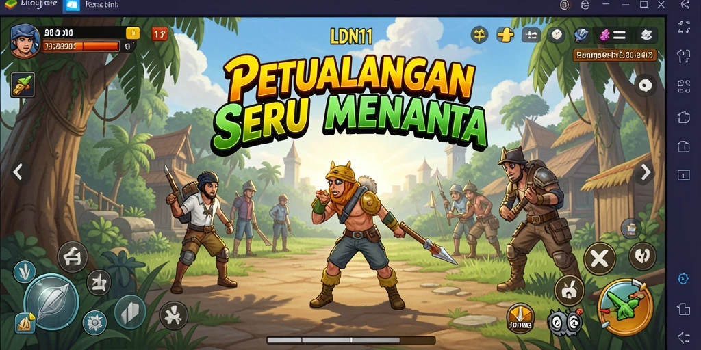 Tampilan mendebarkan dari gameplay petualangan LDN11 yang penuh aksi.