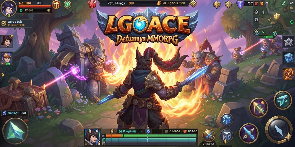 Tampilan gameplay menarik dalam LGOACE yang mengajak petualangan bersama pemain lain.