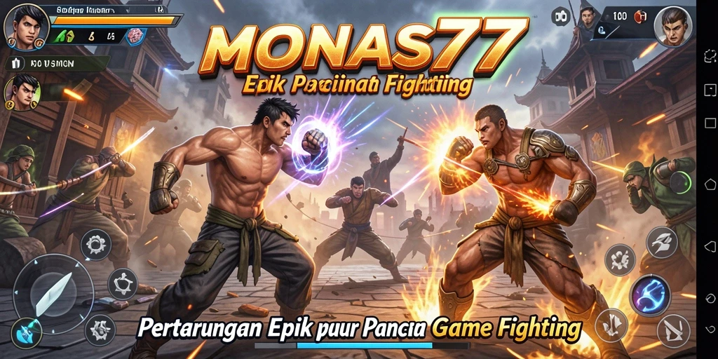Gameplay seru dari MONAS77 dalam arena Fighting yang epik.