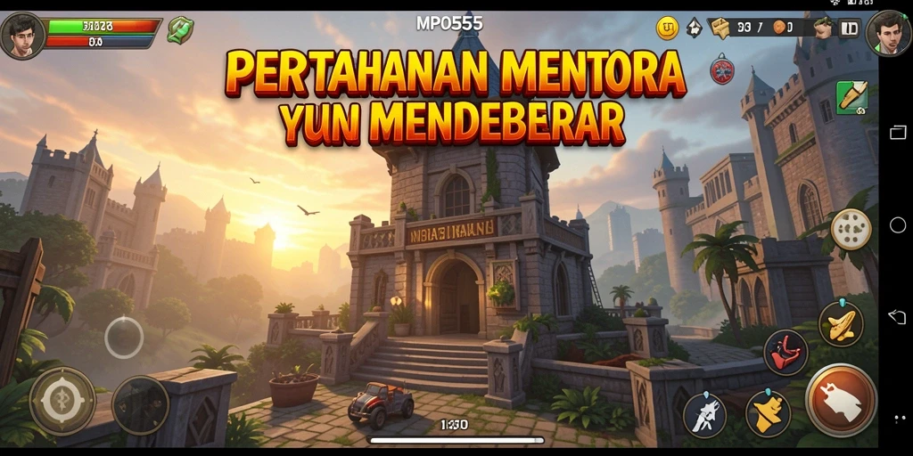 Tangkapan layar MPO555 menampilkan aksi mendebarkan dalam Tower Defense.