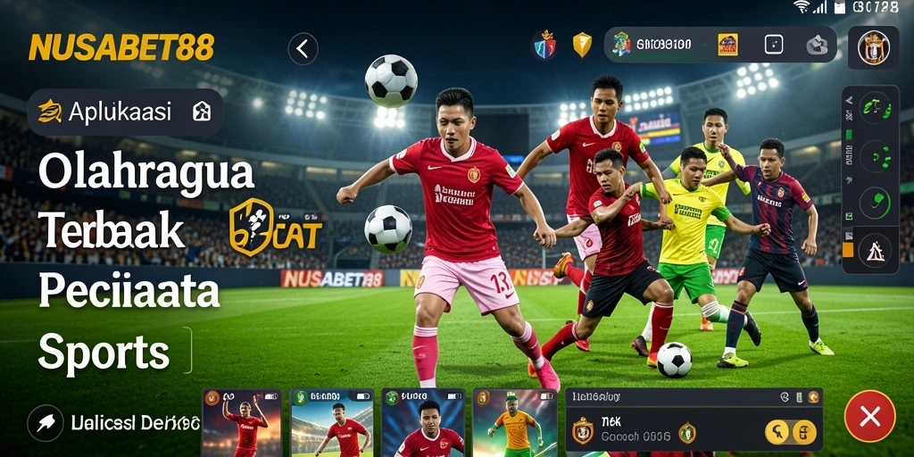 Screenshot gameplay NUSABET88 menampilkan berbagai olahraga yang dapat dimainkan.