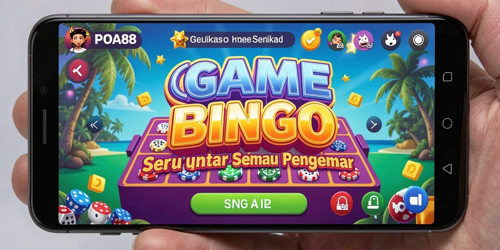Tampilan gameplay seru dari POA88, aplikasi Bingo menarik.
