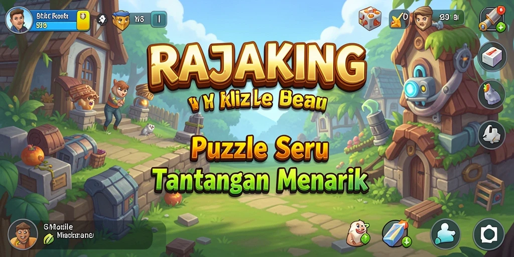 Tampilan gameplay seru dari RAJAKING yang penuh warna dan tantangan.