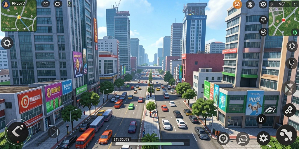Tampilan gameplay RP6677 yang menarik dan interaktif.