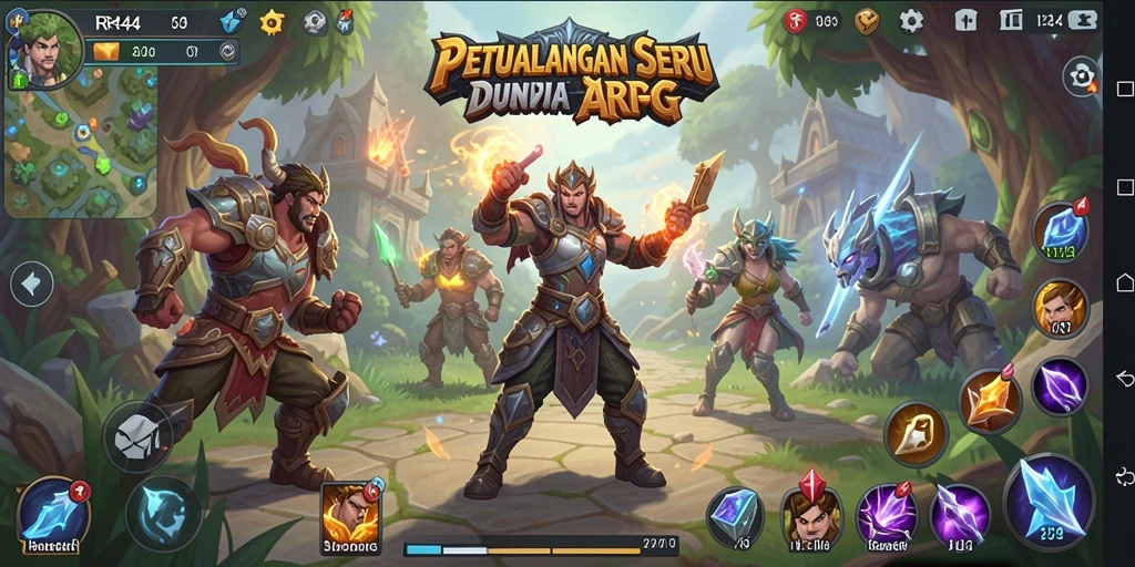 Gameplay ARPG yang seru dan mengasyikkan di RR44.