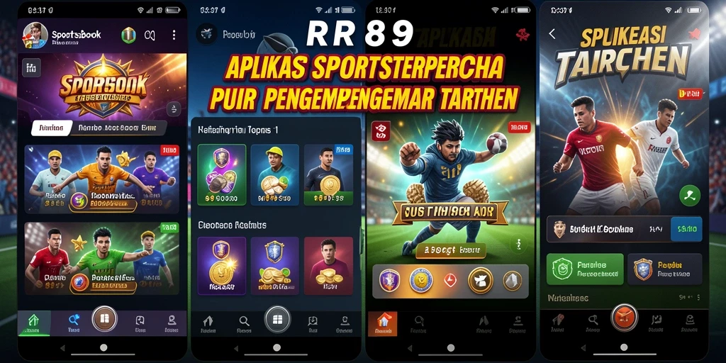 Tampilan utama gameplay Sportsbook dengan berbagai pilihan taruhan.