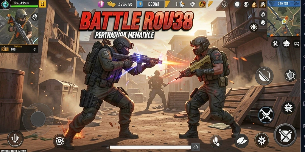 Tangkapan layar pertarungan seru di VEGAS338 Battle Royale.